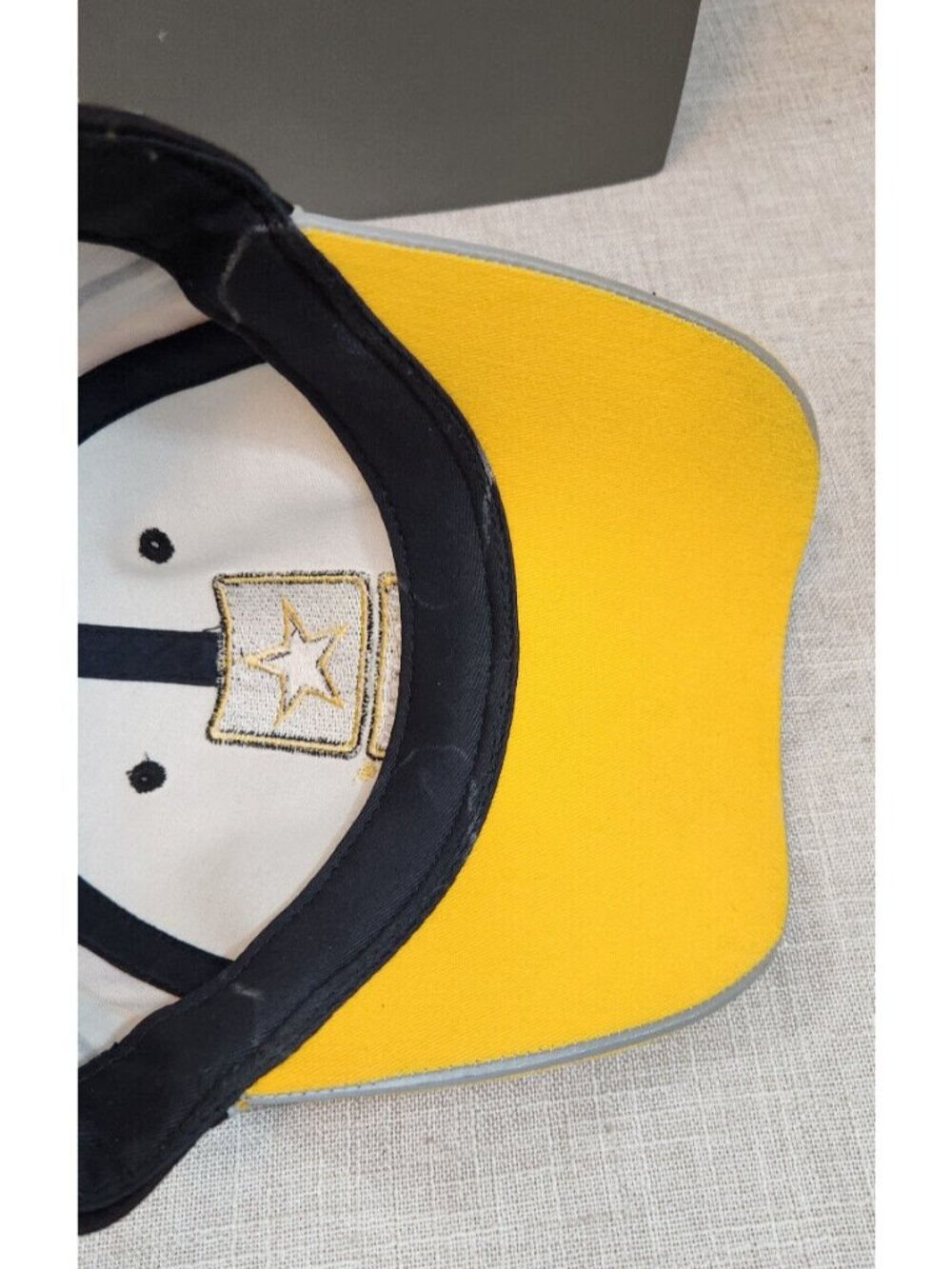 Black & Yellow Mark Martin #8 NASCAR Racing US Army Earnhardt Brand CFS Cap Hat - Picture 7 of 8